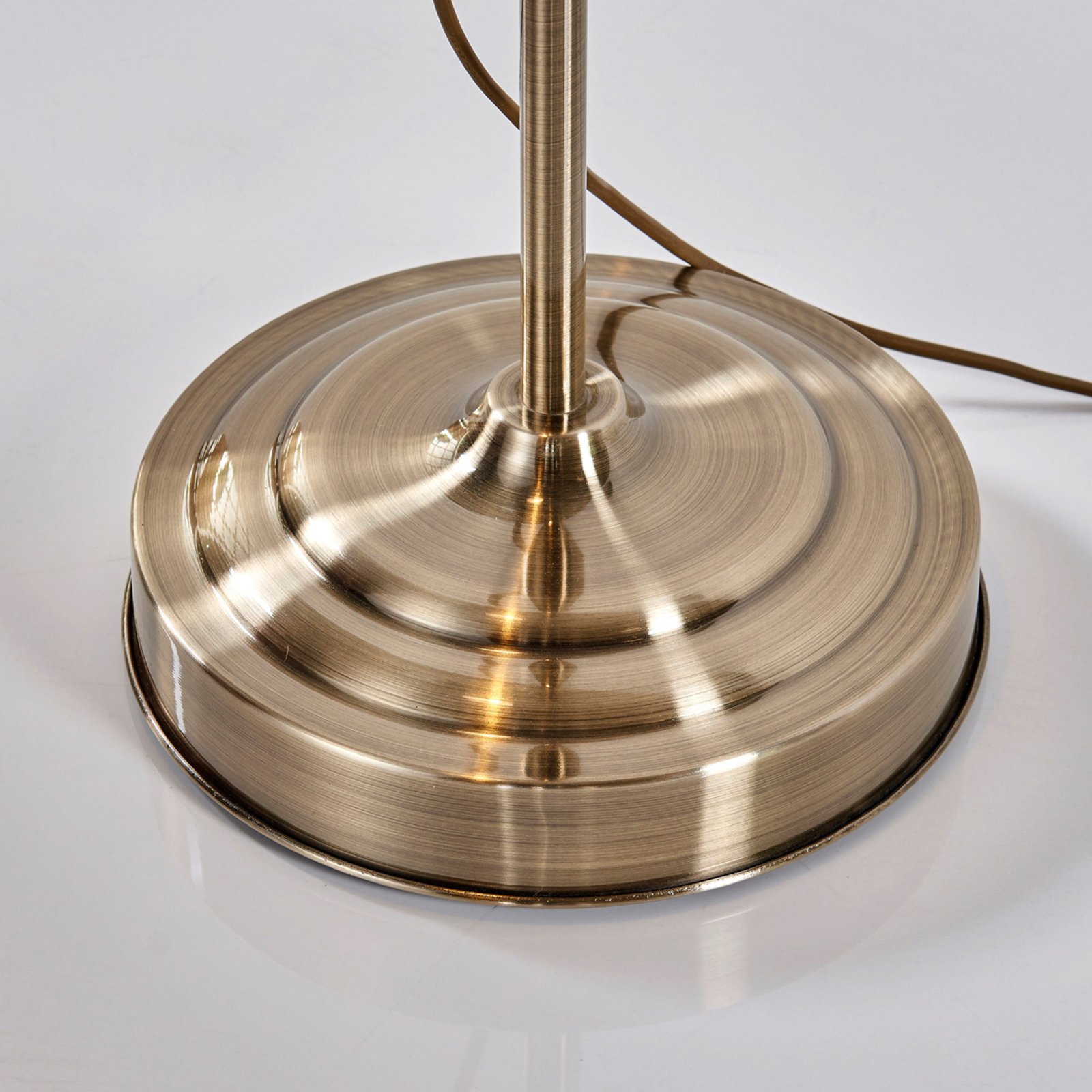 Otis Stehleuchte Opale/Antique Brass - Lindby