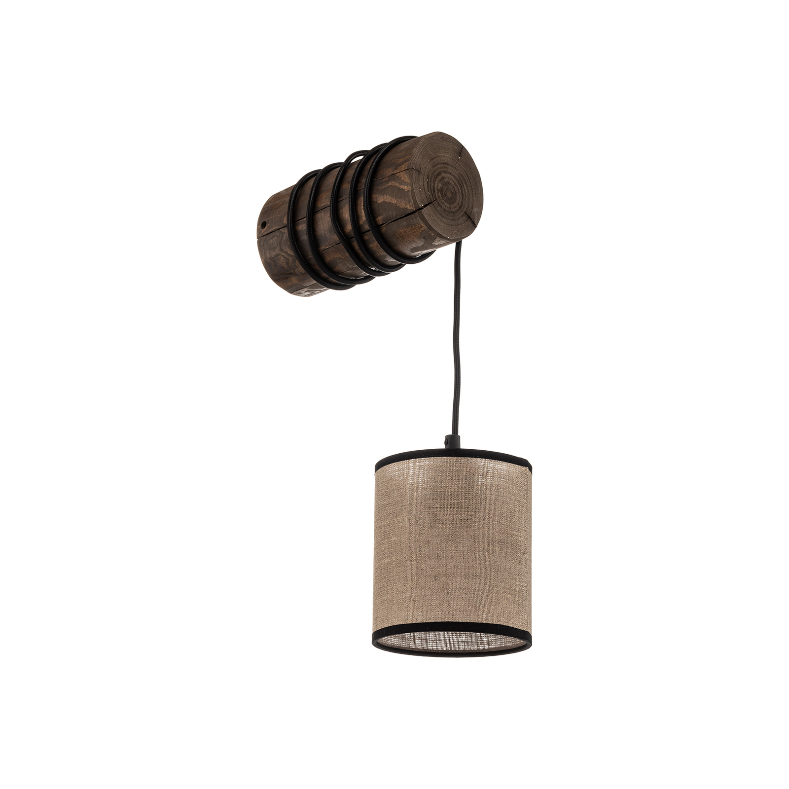 Freniso wall light, pine wood, beige, 1-bulb