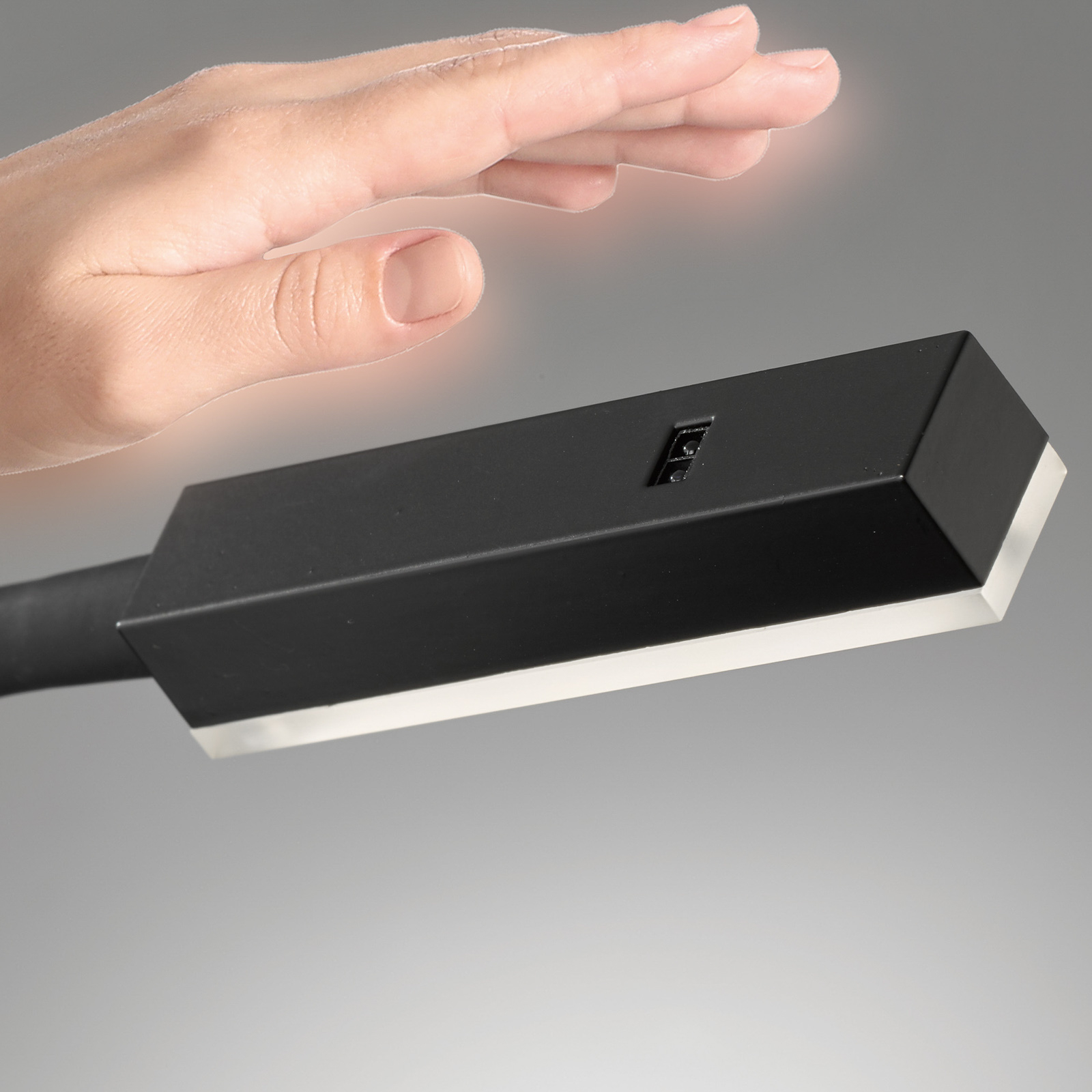 Aplique LED Raik con control por gestos, negro
