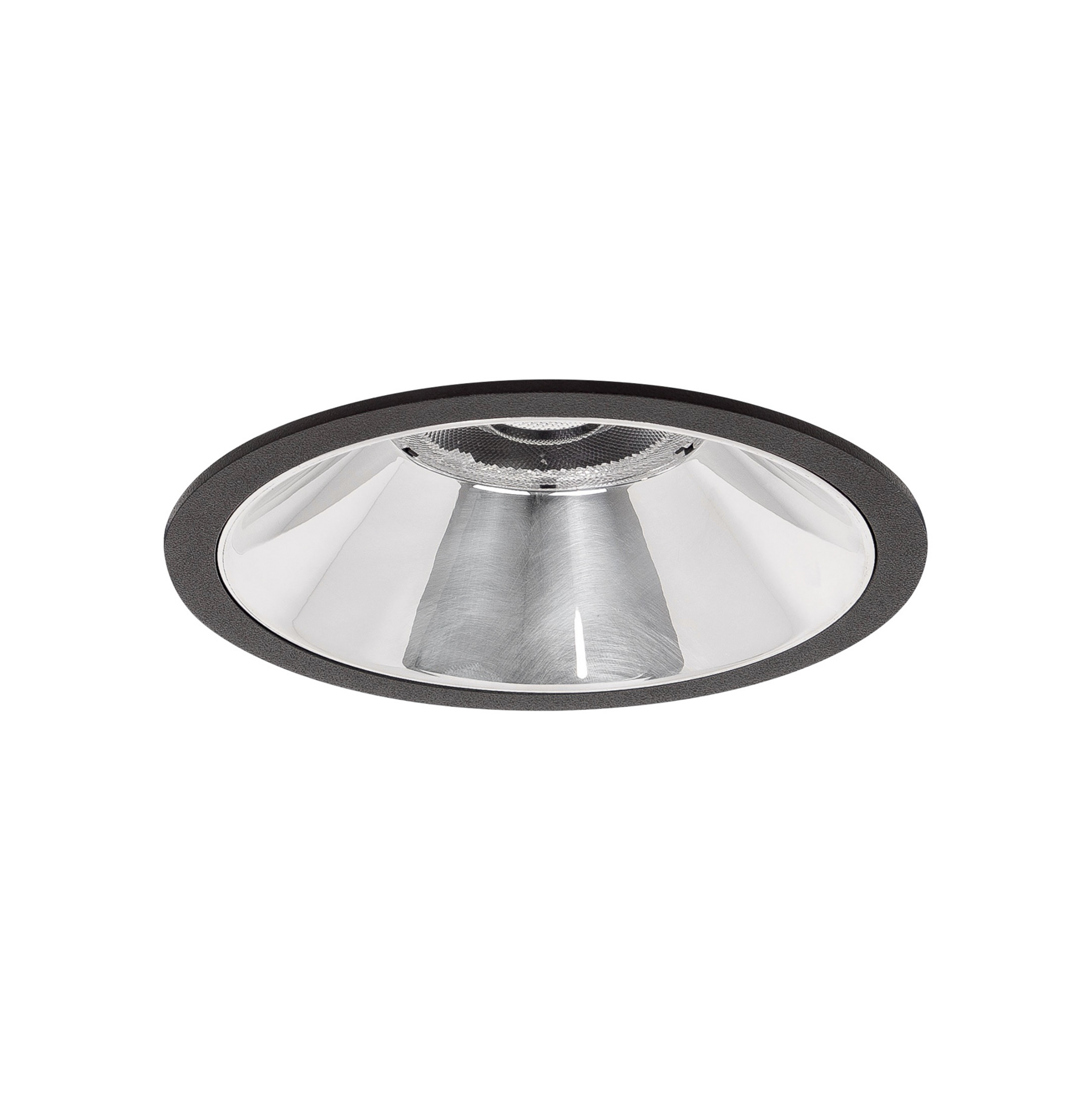 BRUMBERG Apollo Midi réflecteur lisse, rond, 3.500 K, noir