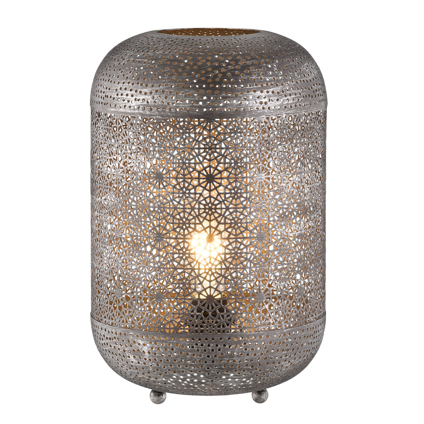 Fischer & Honsel Velvet table lamp, height 39 cm, Ø 25 cm, for Living / Dining Room, metal, E27, 40 W, energy efficiency: A++, H: 38.7 cm