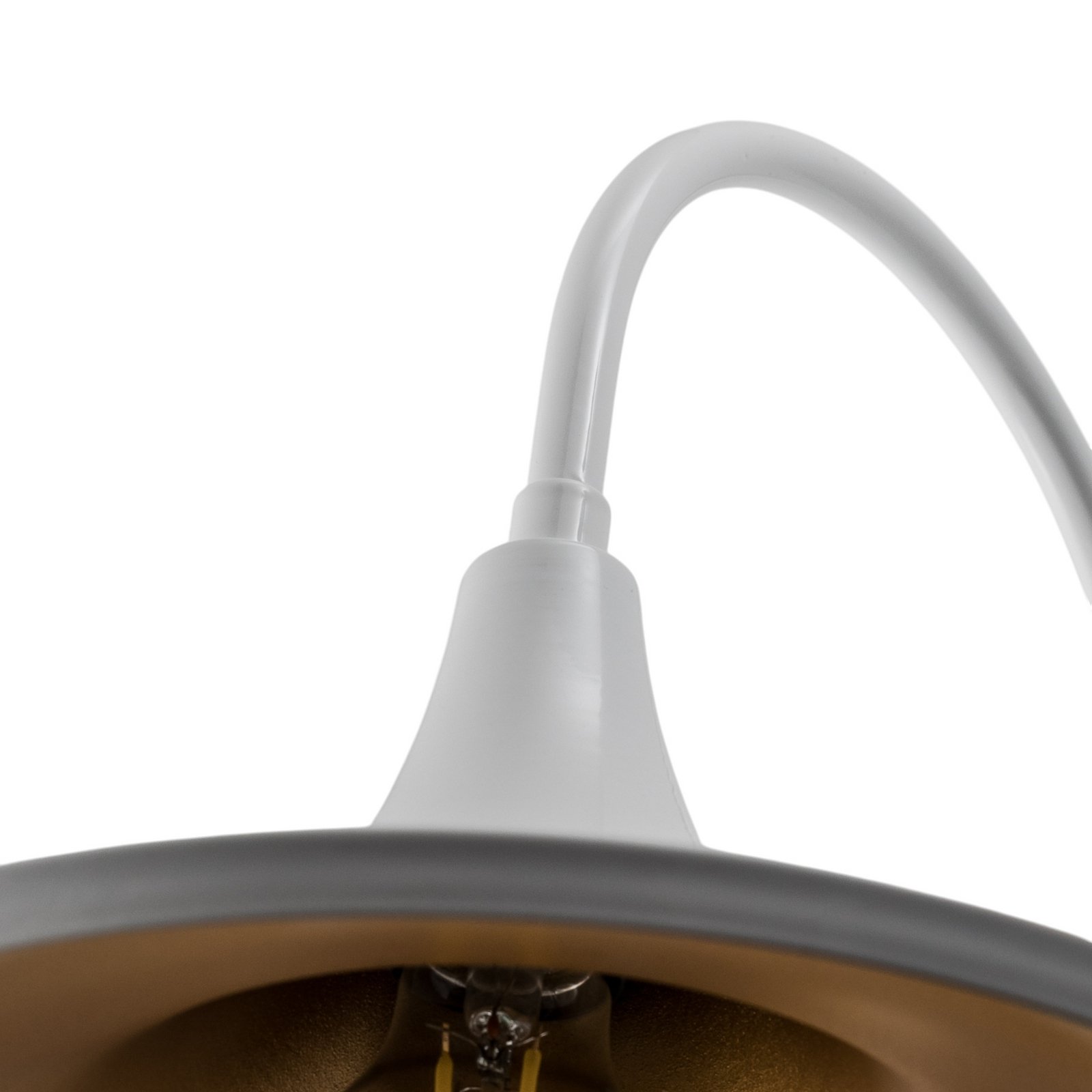 Enjolino wall light, white, height 48 cm, metal, E27