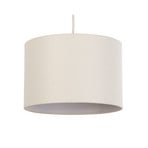 Rayna pendant light, Ø 30 cm, white, linen, E27