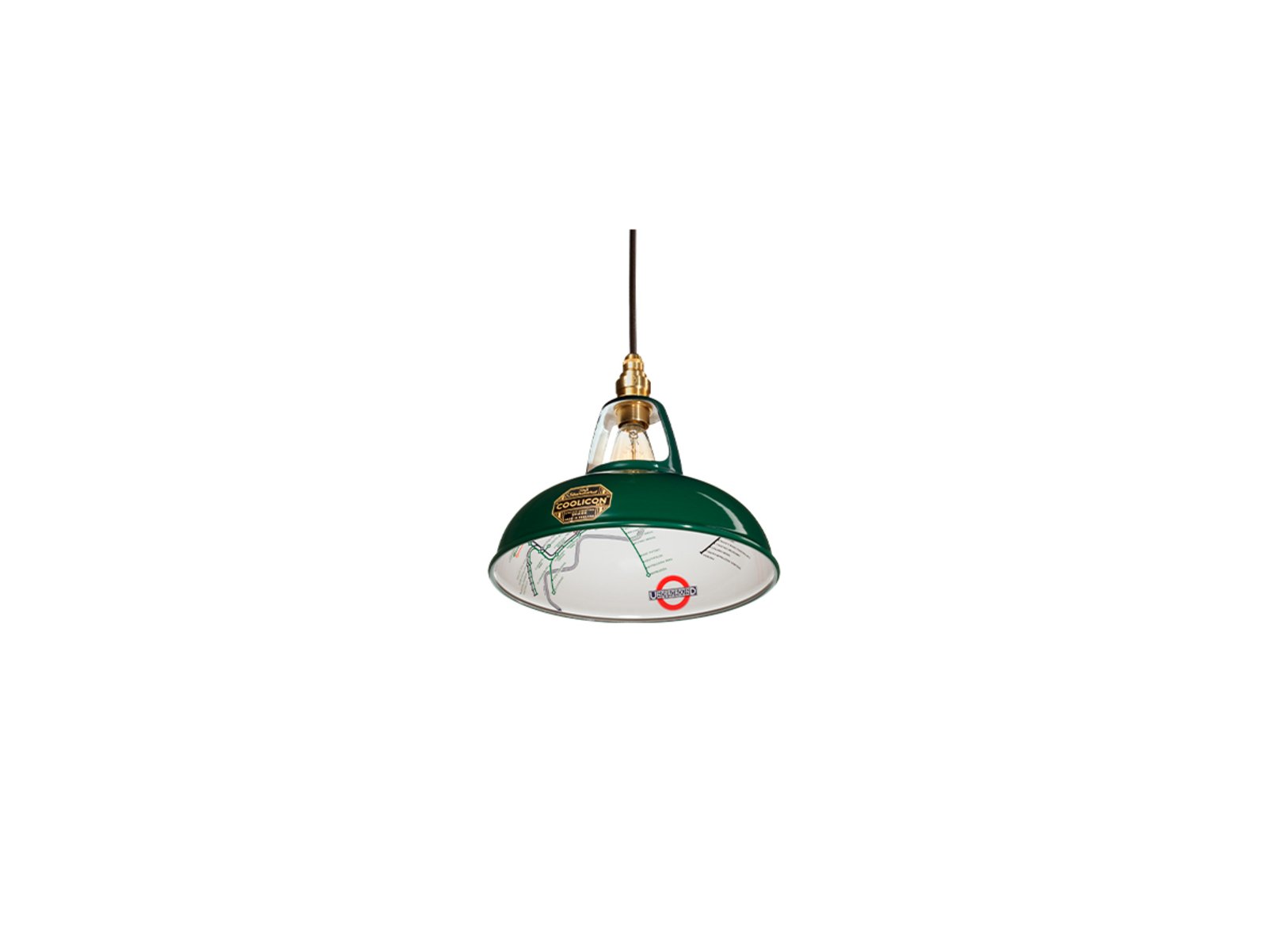 Original 1933 Design Lampada a Sospensione District Line Green - Coolicon