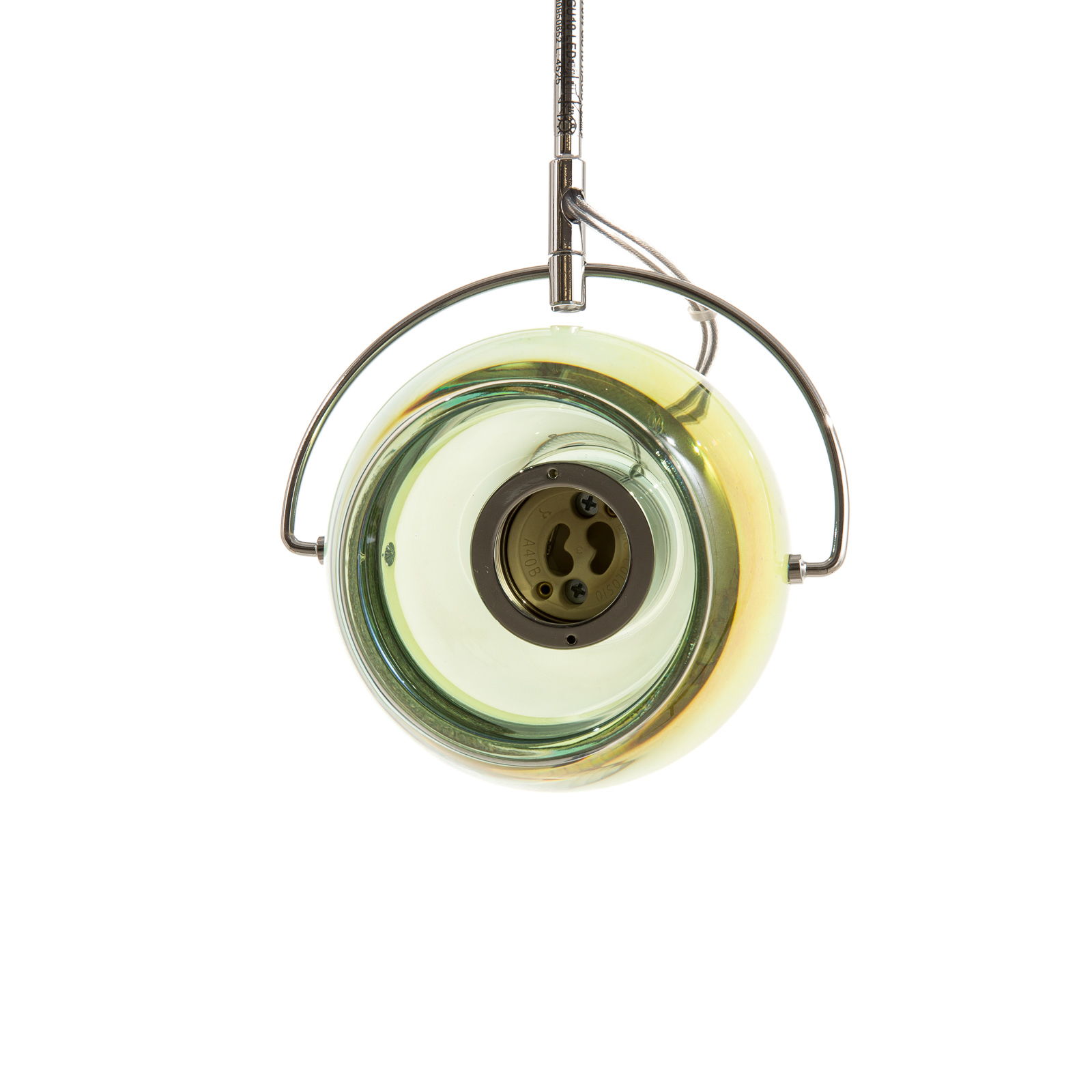 Fabbian Beluga Colour – závesná lampa, zelená