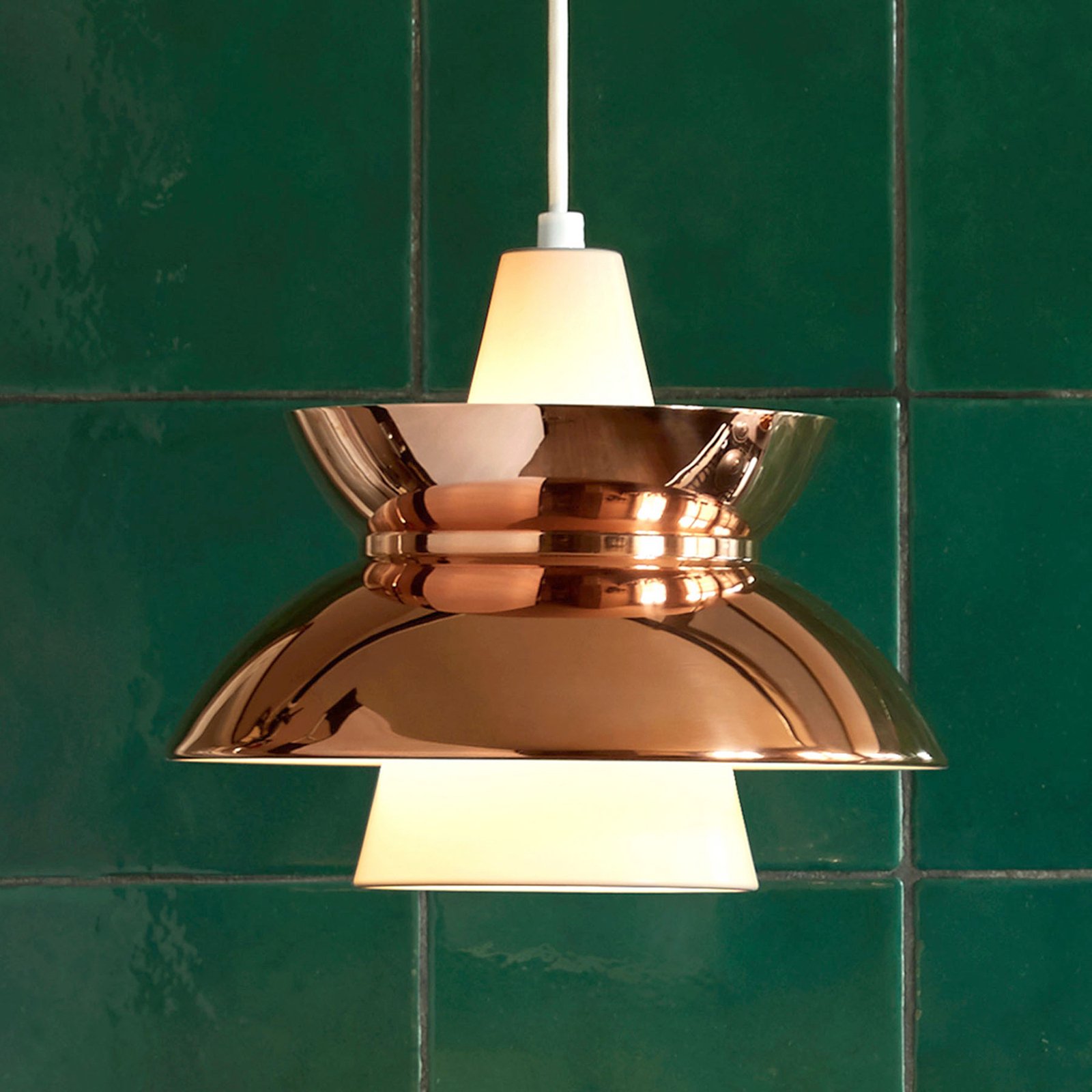 Louis Poulsen Doo-Wop hanging light, copper