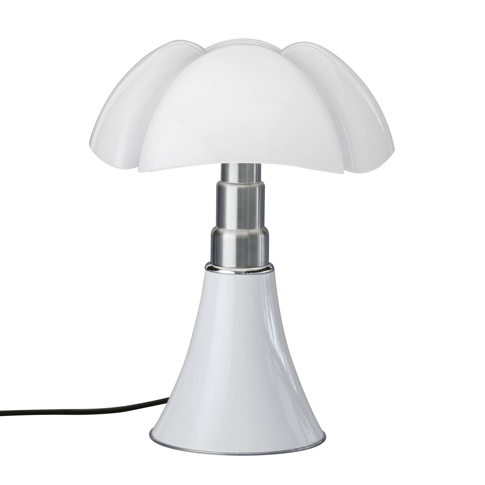 Martinelli Luce Minipipistrello USB/touch, bianco, per soggiorno / sala da pranzo, acciaio inossidabile, metacrilato, 4.5 W, altezza: 35 cm