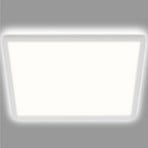 Candeeiro de teto LED Slim, angular 42 x 42 cm