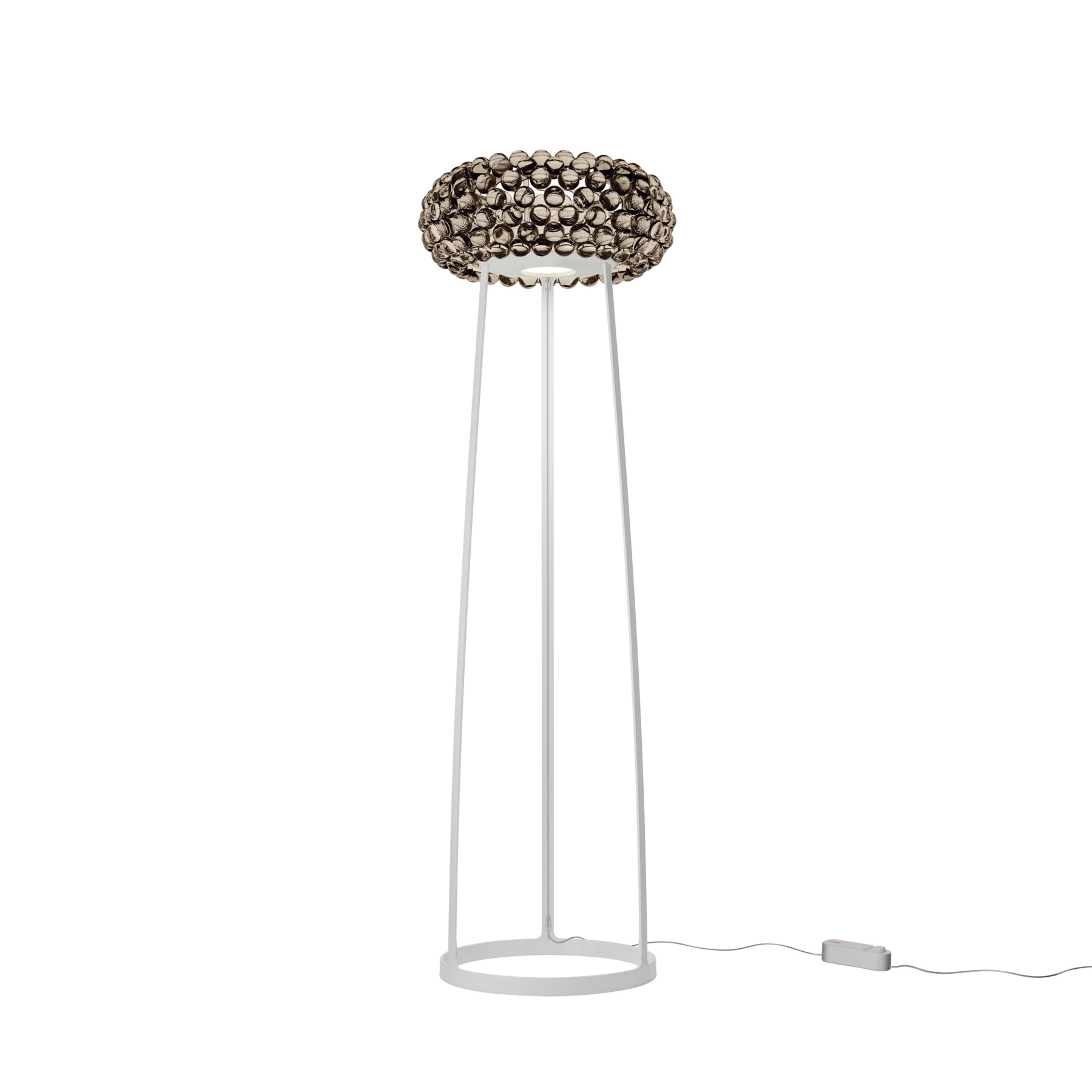 Foscarini Caboche Plus Stehlampe 154cm rauchgrau