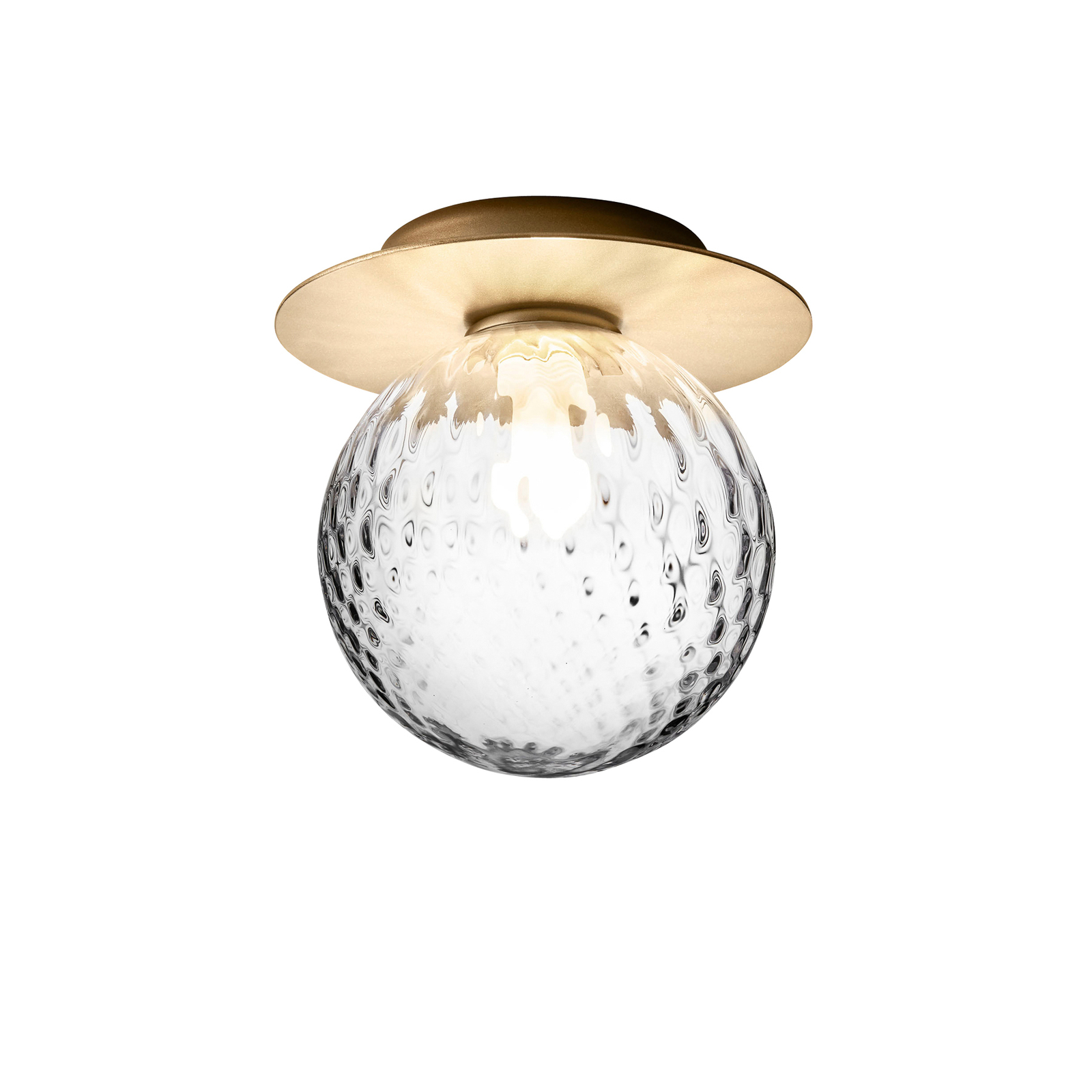 Nuura Liila 1 Medium wandlamp, 1-lamp goud/helder