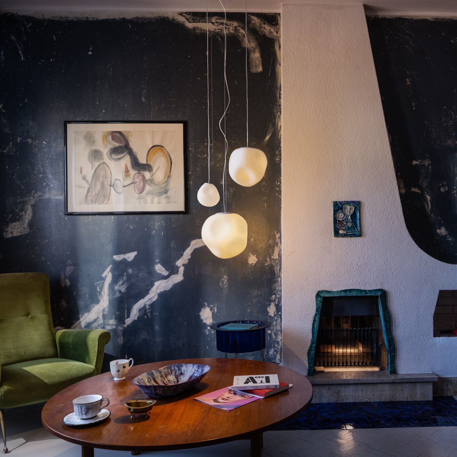 Hoba Piccola Hängelampe, Ø13cm, Abhängung 1000cm - Foscarini