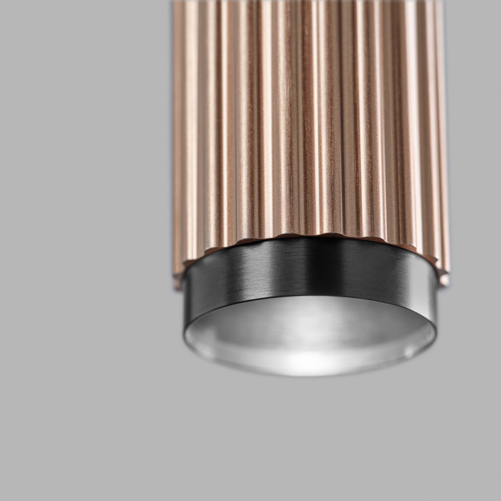 Velvet S2 Switch LED-hengelampe, rosagull – LIGHT-POINT Velvet S2 Switch Tune - Stue - Moderne - Aluminium - Med en lyskilde