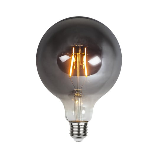 Plain Smoke globe LED bulb E27 1.8W 2,100K Ø 125mm