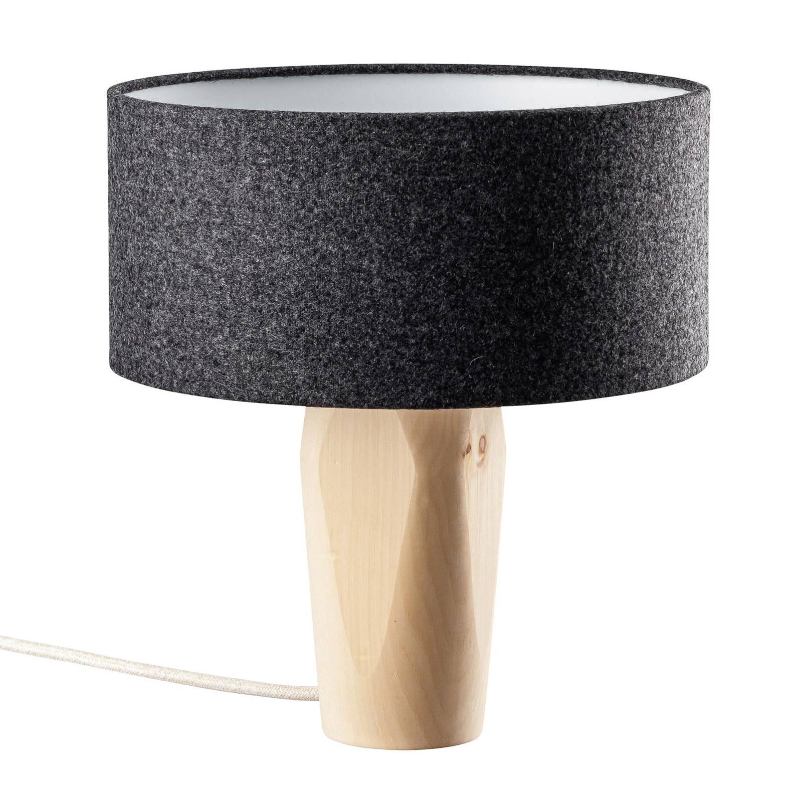 LeuchtNatur Pura bordslampa cembra/filt antracit