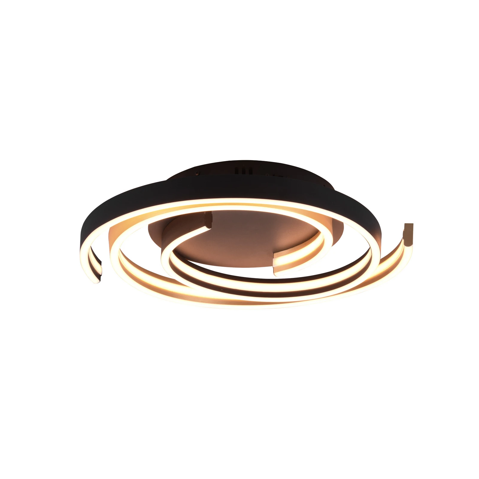 Plafondlamp LED Caya, dimbaar, messing