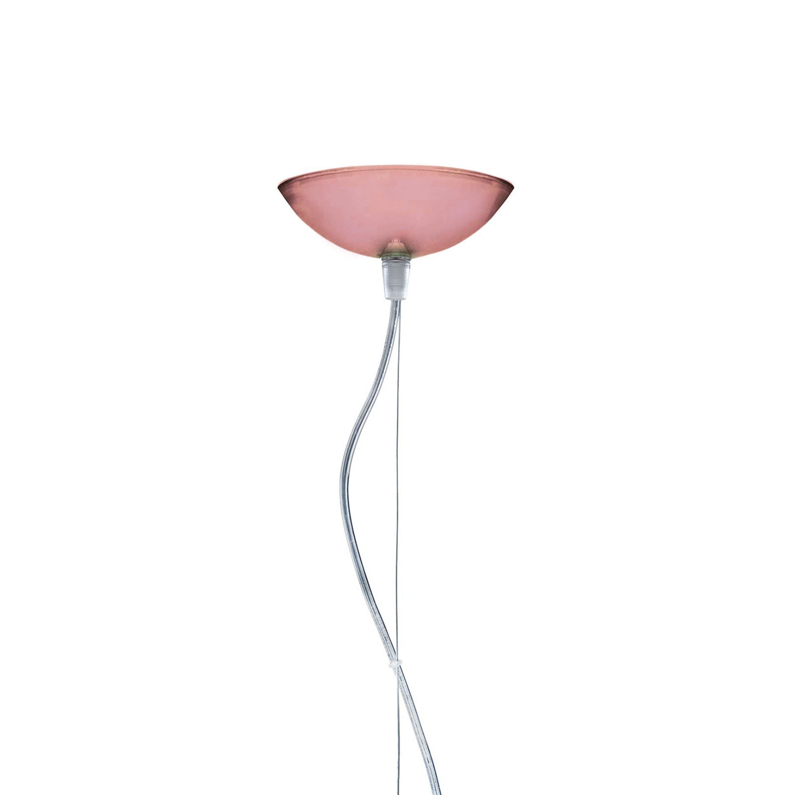 Lampă suspendată Kartell FL/Y Ø 52 cm burgundia - Camera de zi / sufragerie - design - Plastic