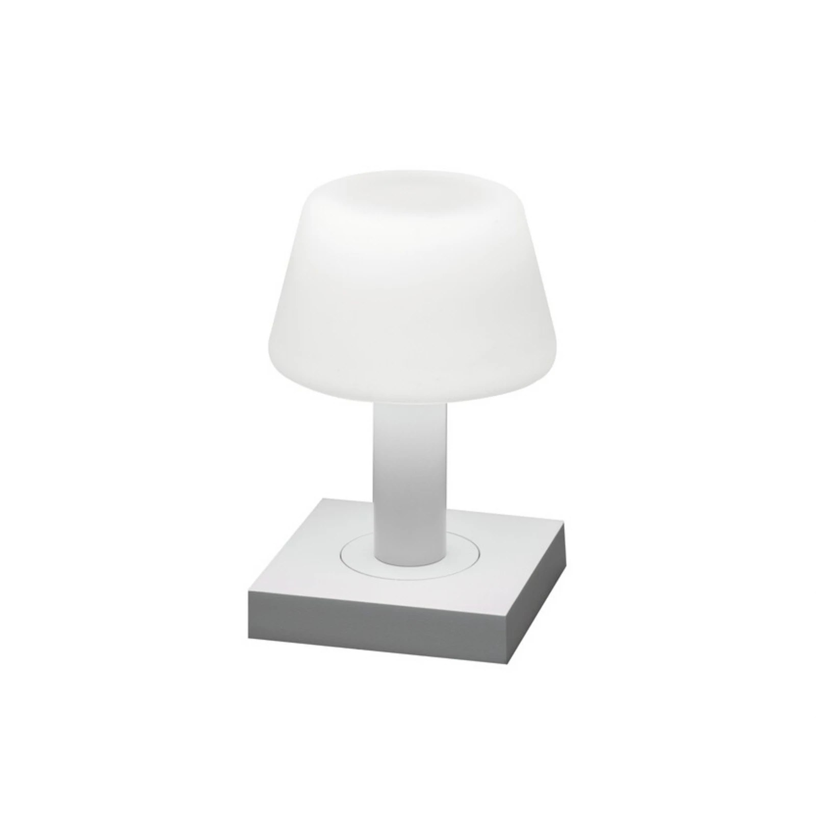 Lámpara mesa LED Monaco de exterior batería blanco