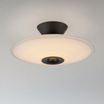 Paul Neuhaus LED-Deckenlampe Elipsa, weiß/schwarz, Ø 35 cm
