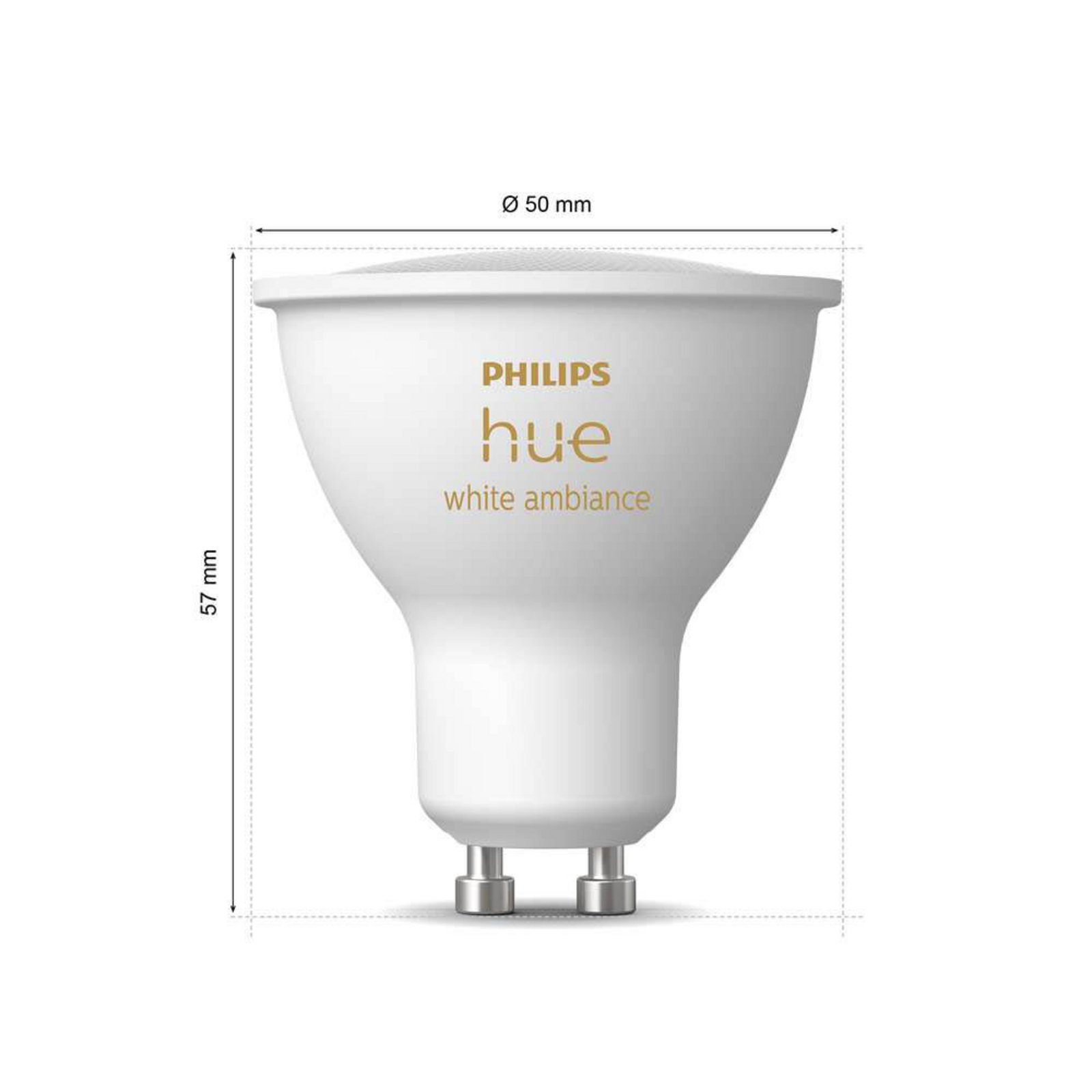 Philips Hue White Amb. 4,2W Bluetooth GU10 Bec - Philips Hue