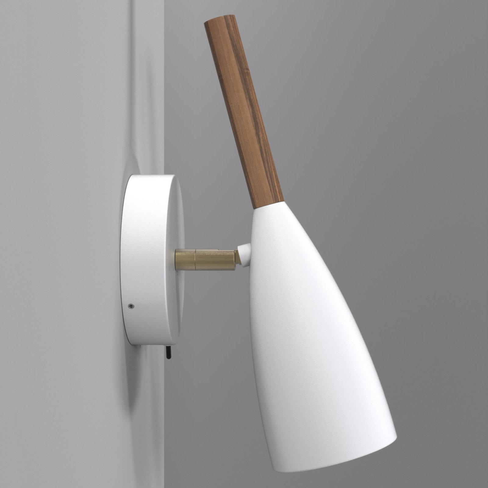 Pure Væglampe White/Walnut - DFTP