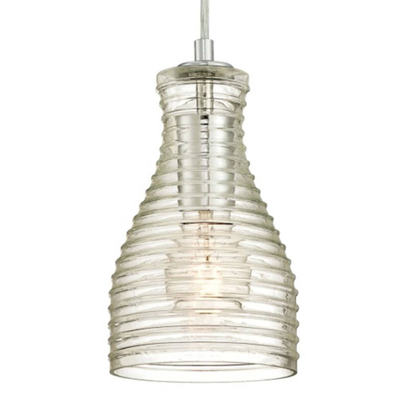 E-shop Westinghouse závesná lampa 6329240, vlnité sklo