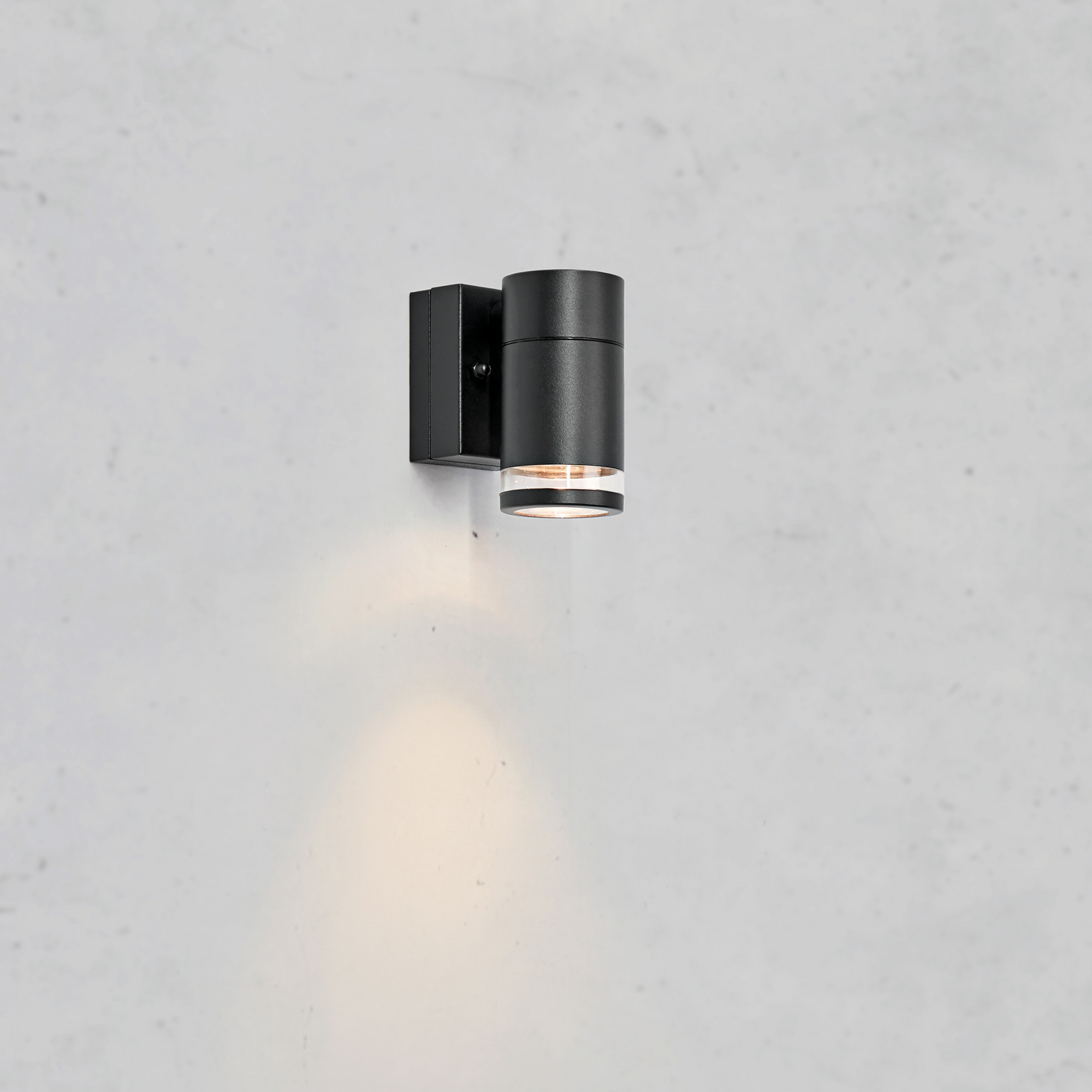 LED-Außenwandleuchte Luno, schwarz, 1-flg., IP65, dim. LED-Außenwandleuchte Luno, schwarz, 1-flg., IP65, dim.