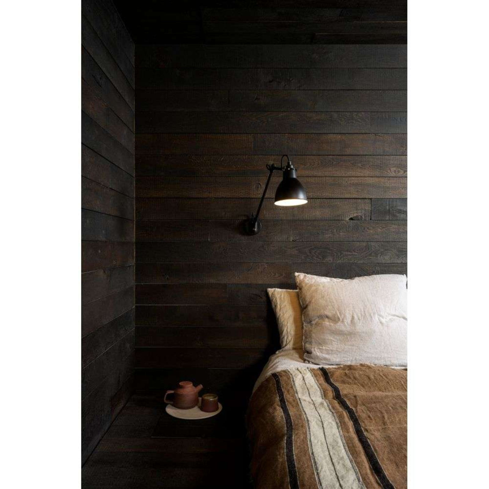 122 Aplică de Perete Black/Raw Copper - Lampe Gras