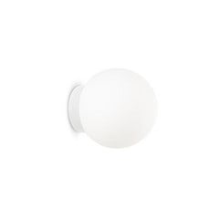 Ideal Lux Mapa kinkiet, Ø 10 cm, szkło opalowe, biały, kula ziemska