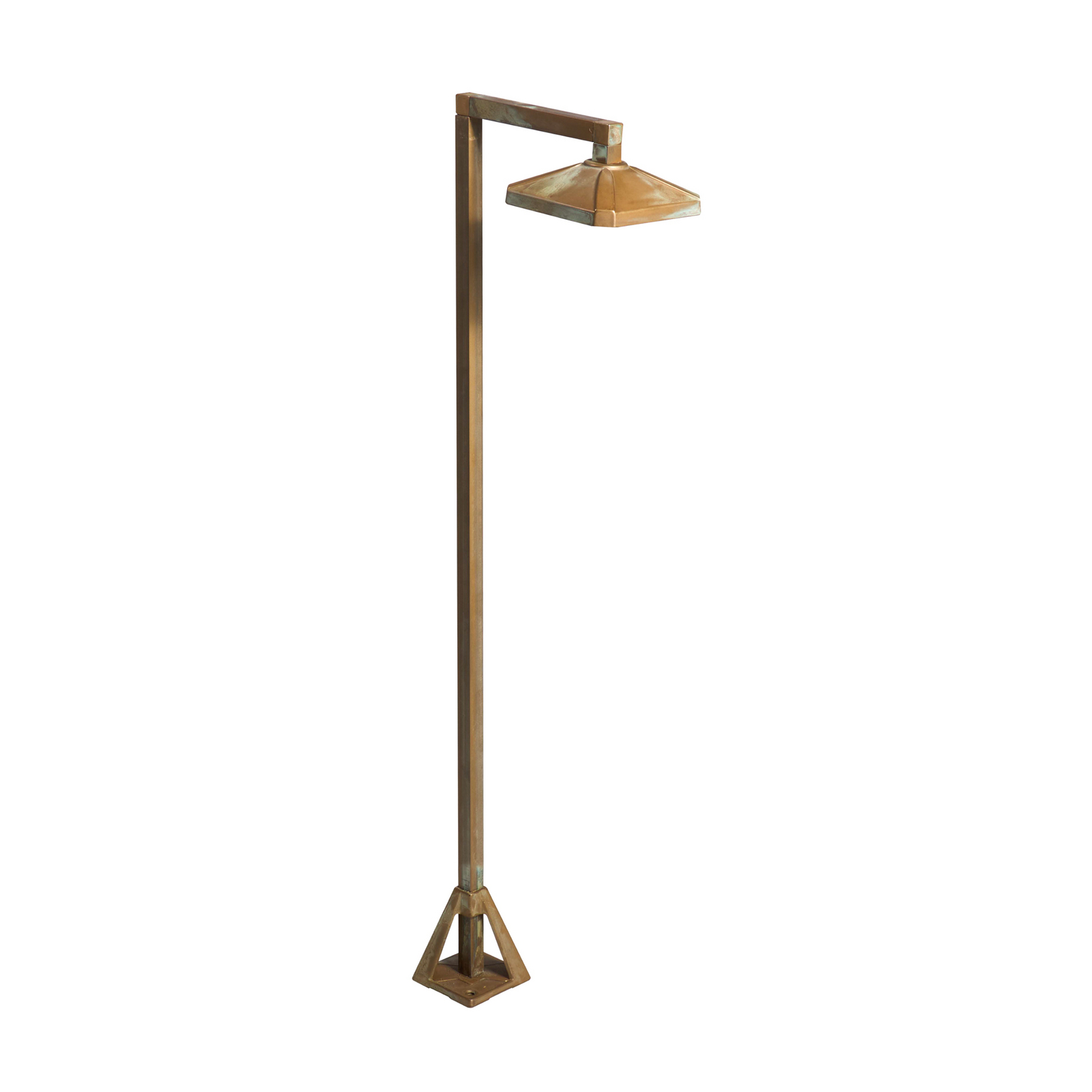 LED-Wegeleuchte Aura Frame, 80 x 19,5 cm, messing antik