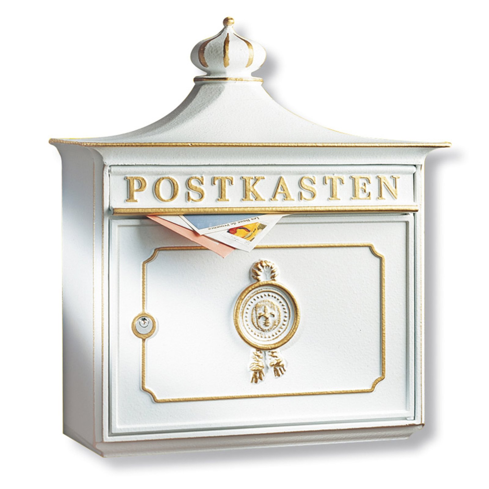 BORDEAUX Aluguss-Briefkasten