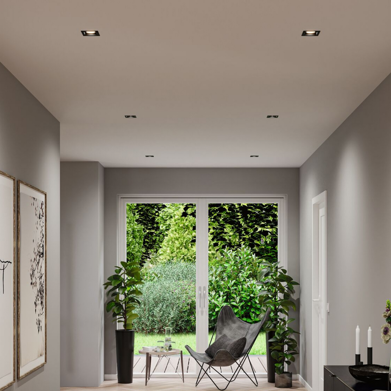Paulmann LED ugradbena reflektor-svjetiljka Cole Coin, crna, četvrtasta, IP44, Paulmann LED ugradbena reflektor-svjetiljka Cole Coin, crna, četvrtasta, IP44,