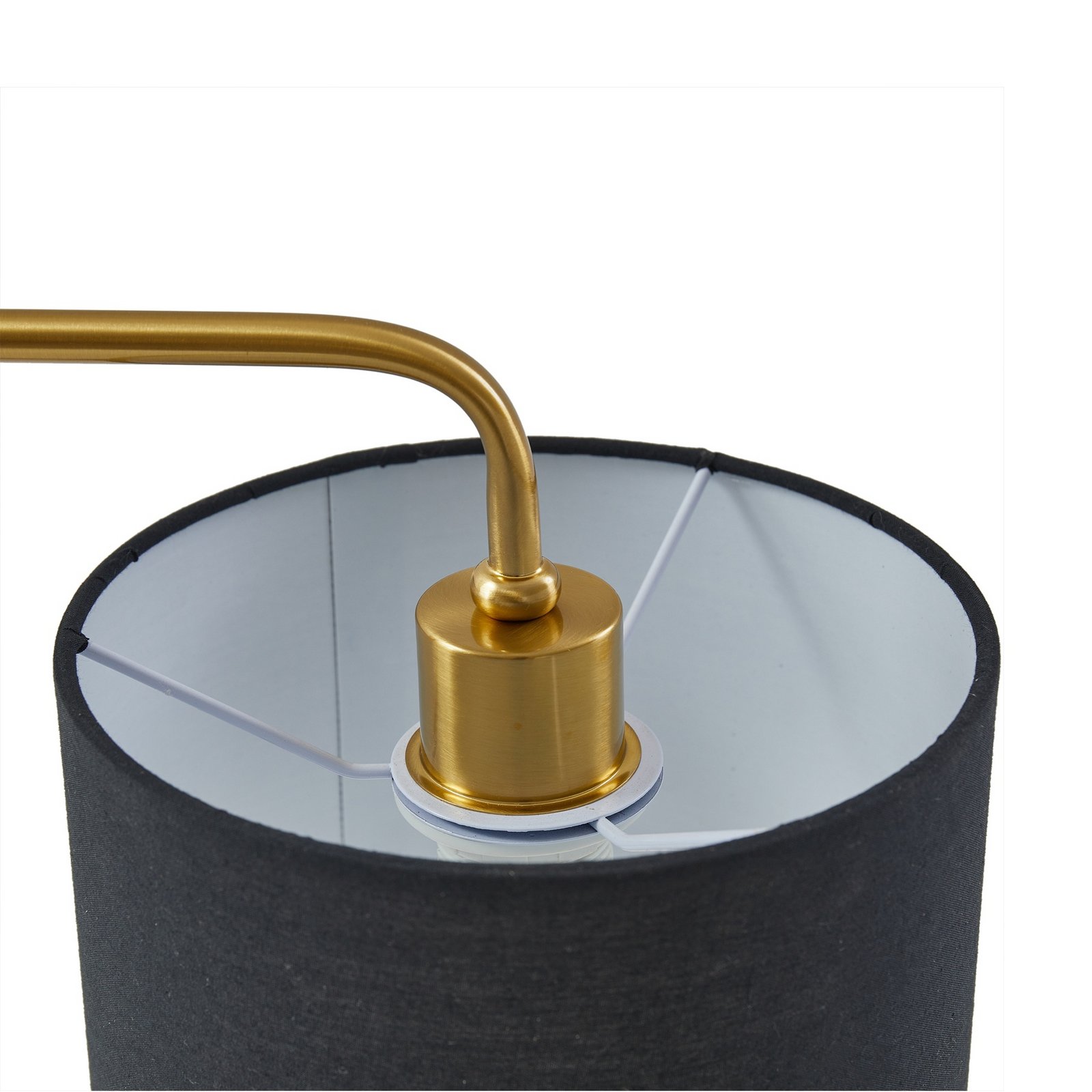 Hillary Table Lamp Black/Gold - Lindby