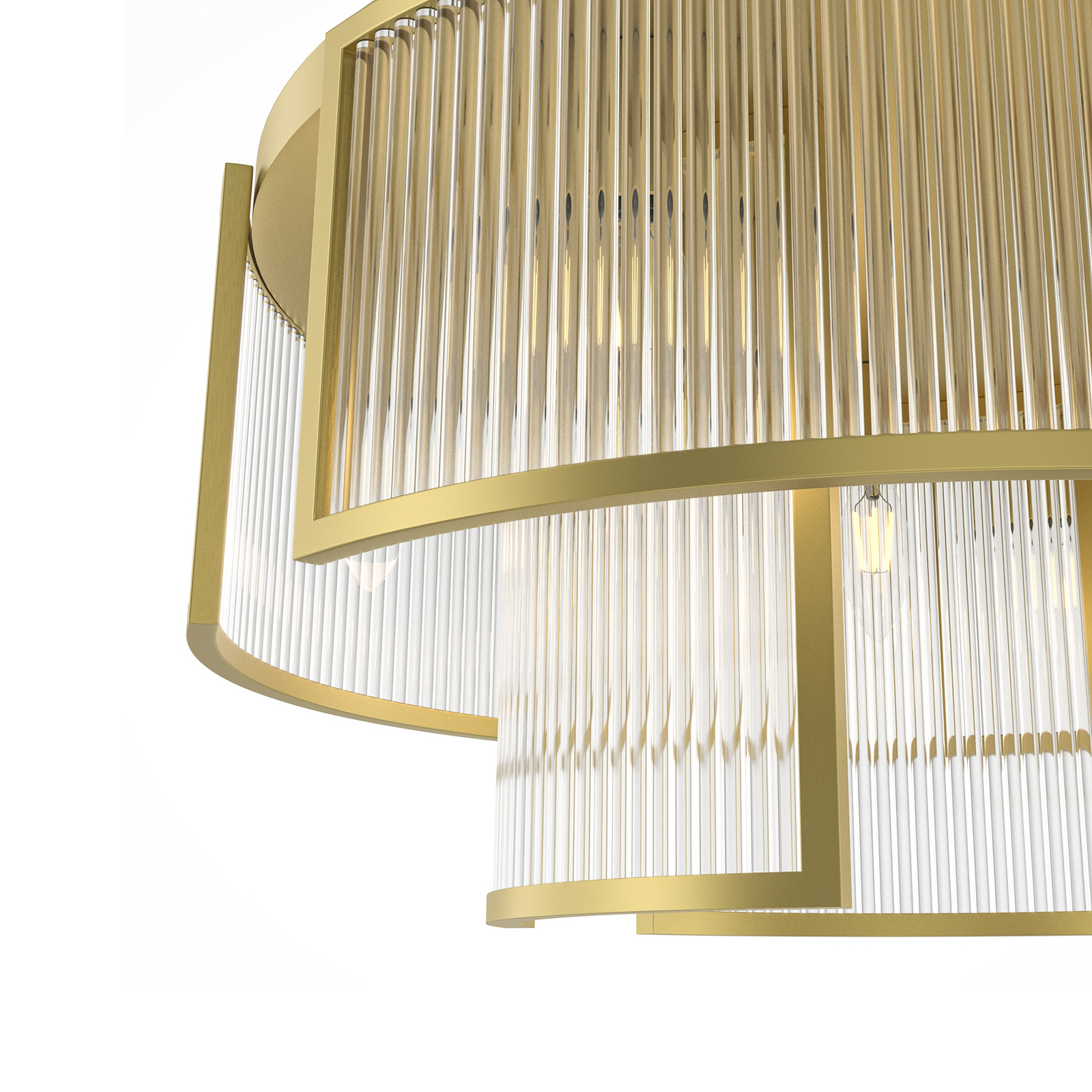 Maytoni laelamp „Frame”, messingivärvi, klaas, Ø 65 cm, E14 Maytoni laelamp „Frame”, messingivärvi, klaas, Ø 65 cm, E14