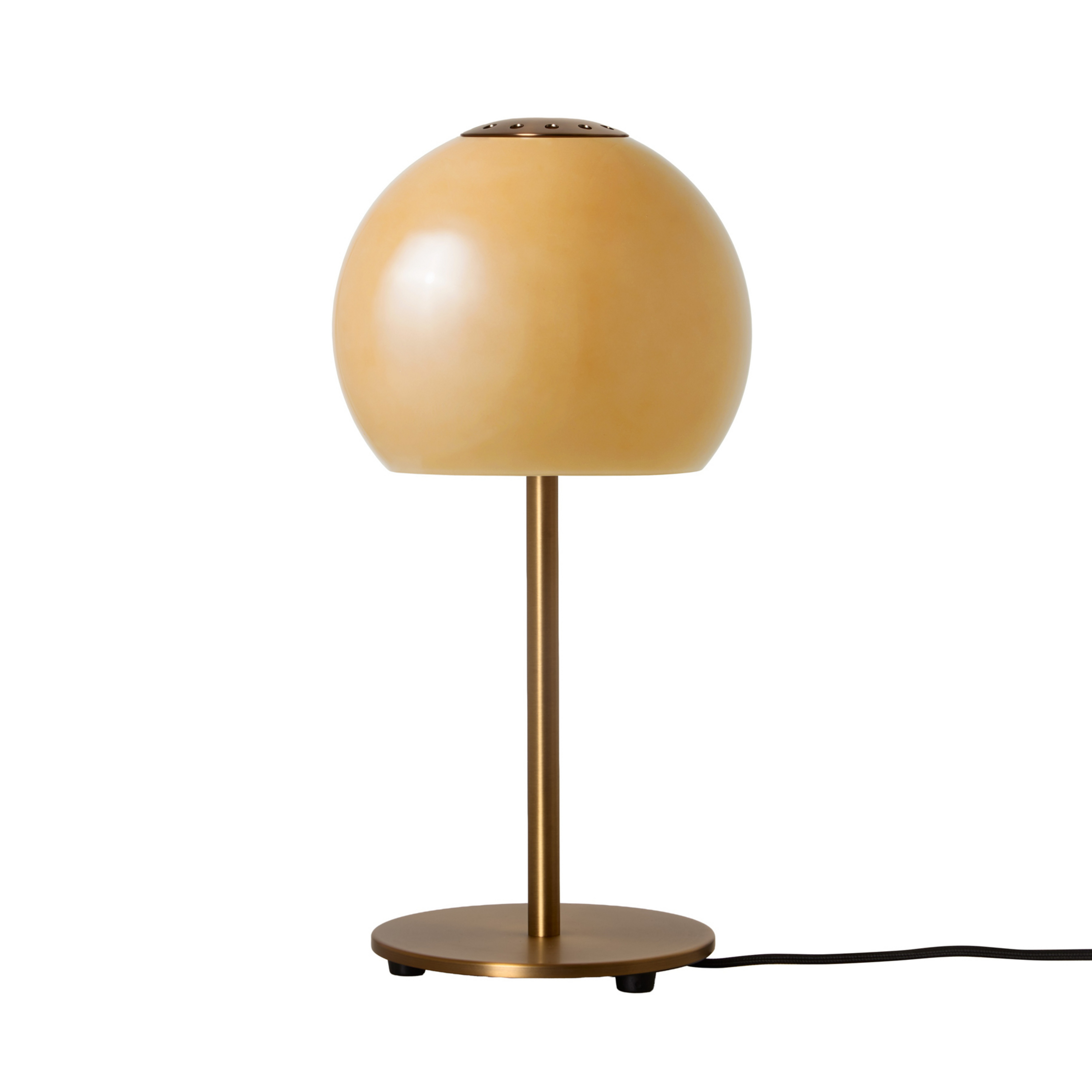 Bordslampa Ball Glass, bärnsten, glas, 37 cm, E27 - FRANDSEN