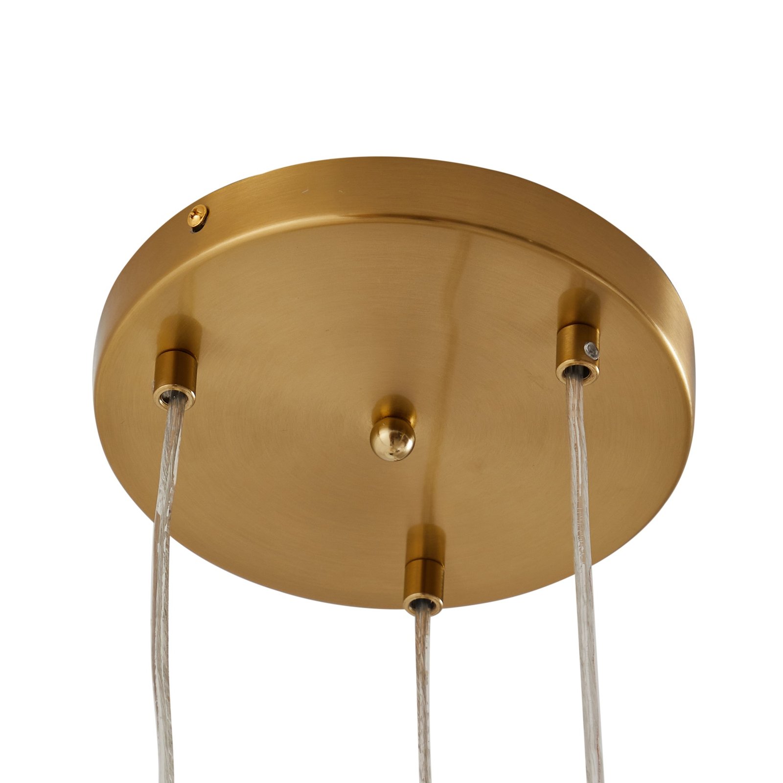Piatra Cluster Pendelleuchte Cognac/Messing - Lindby