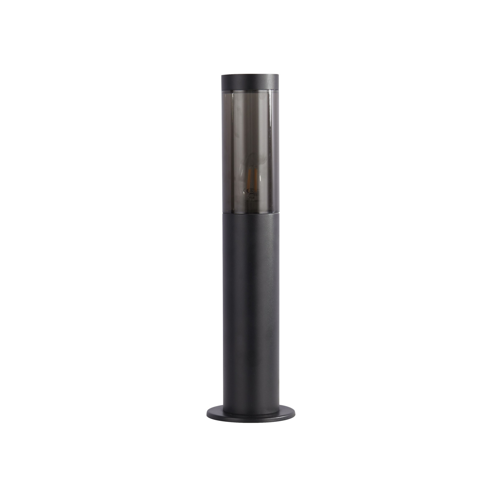 Luminaire pour socle Batton, IP44, noir, hauteur 45 cm, métal