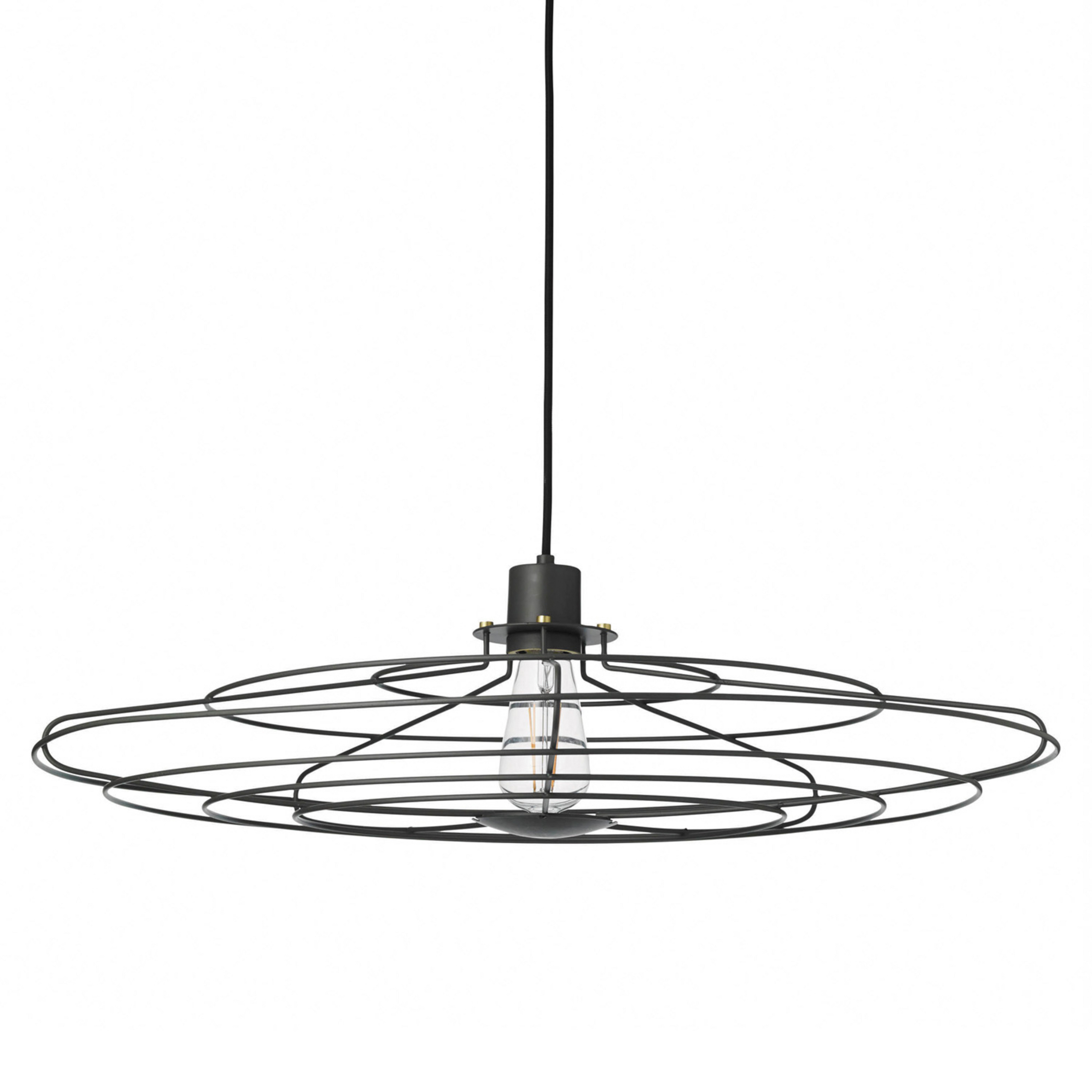 RADIO Hängeleuchte, dunkelgrau, Ø 70 cm, E27 - Halo Design