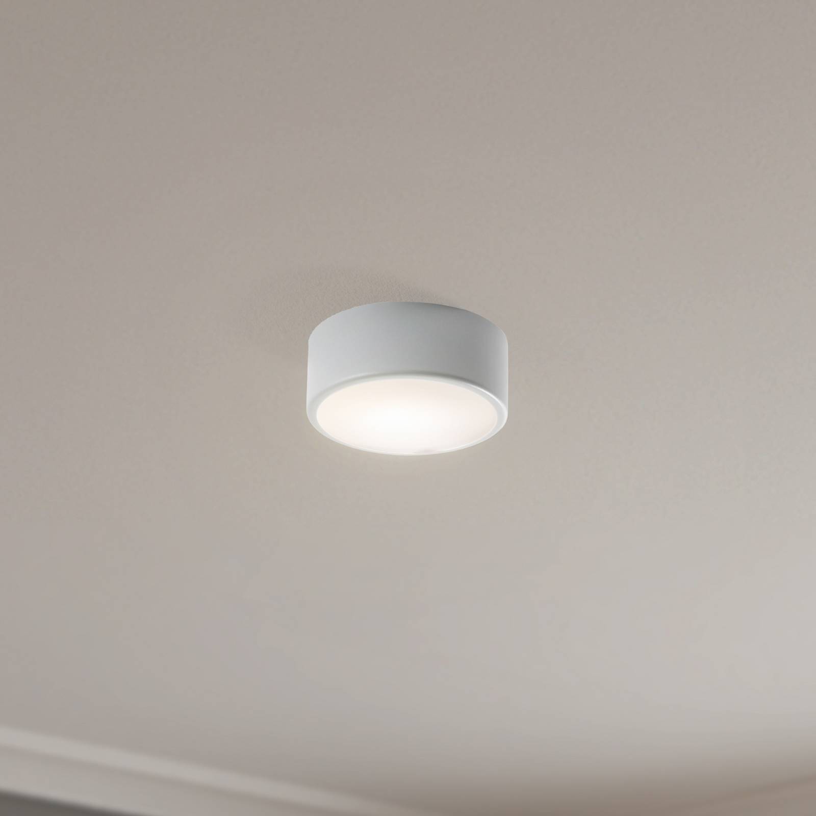 Deckenlampe Cleo 200, grau, Sensor, IP20, Ø 20 cm, E27 günstig online kaufen