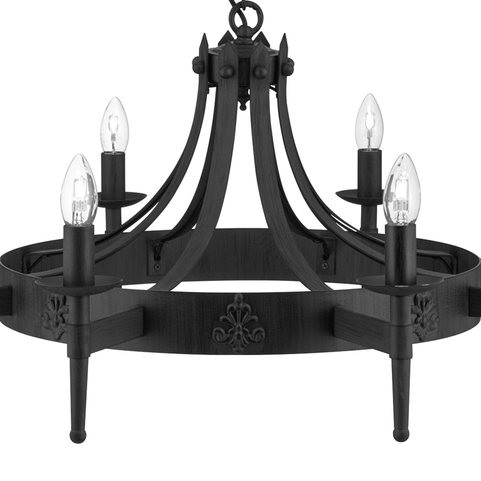 Cartwheel II chandelier, 8-bulb