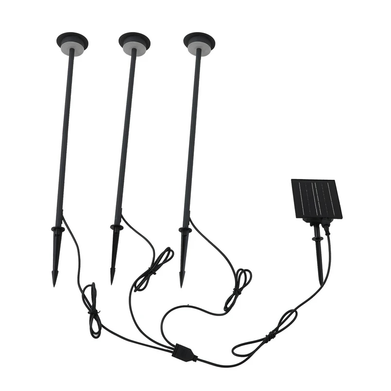 Lindby - Lyris Lampe à cellule solaire w/Pointes de terre 3 pcs. Noir