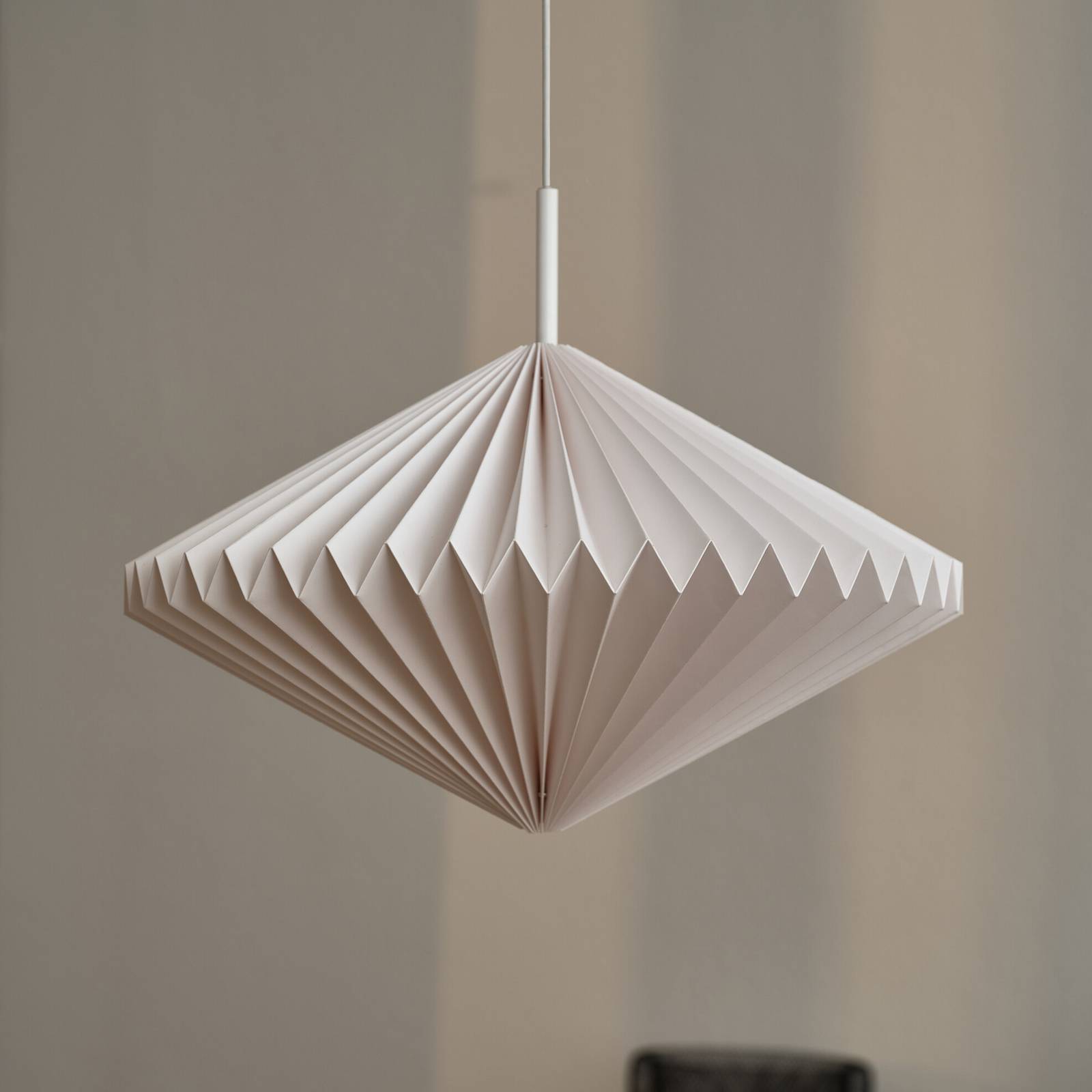 Żyrandol OSRAM Decor Paper Diamond, biała, papier, E27