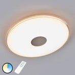 Round LED ceiling light Shogun with glitter effect