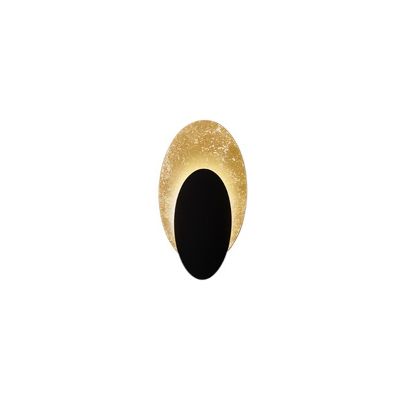ICONE Masai nástenné svietidlo 927 Triac 50x28 zlatá/čierna