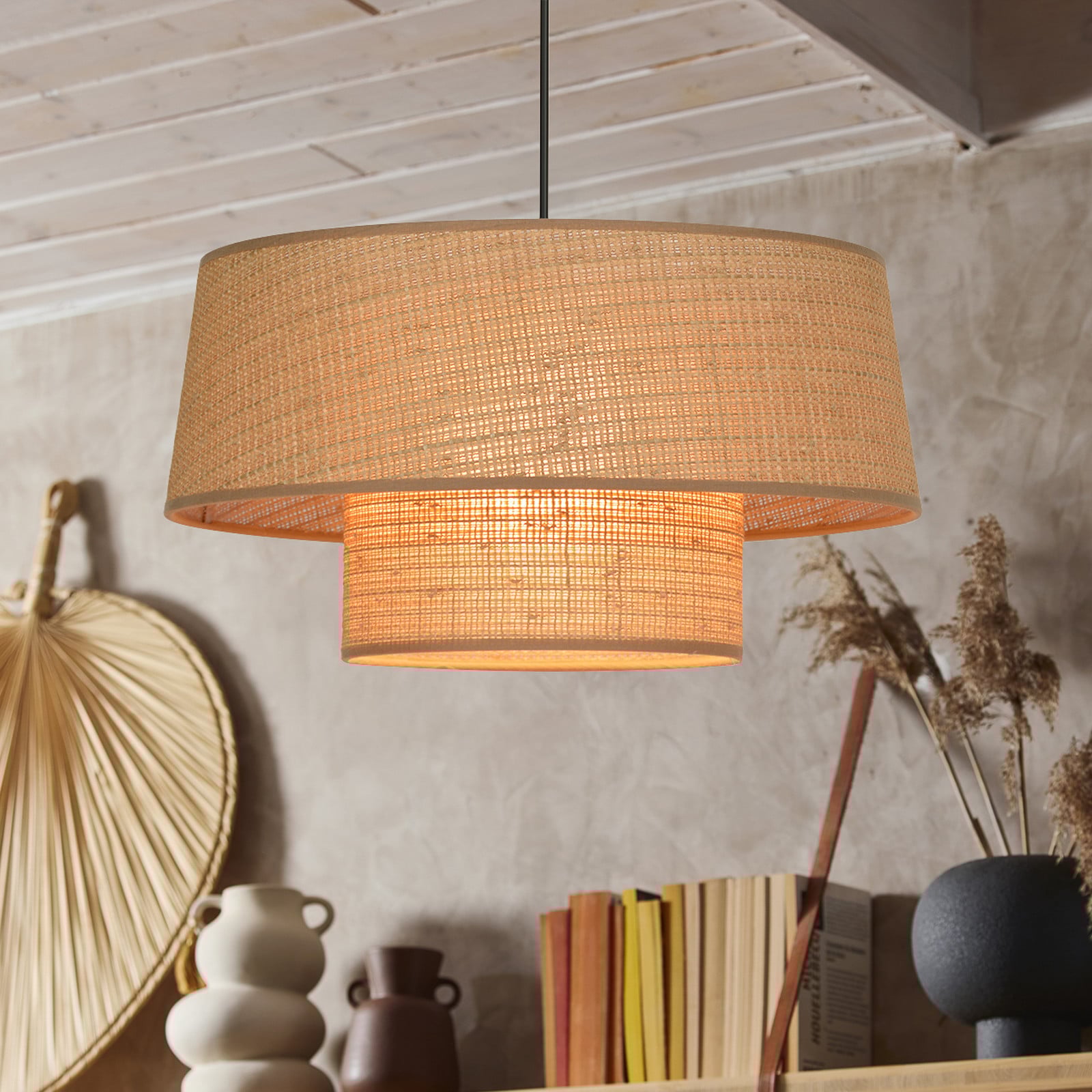 COREP Lampă suspendată Mali Jamaica Ø 38 cm hârtie - Camera de zi / sufragerie - Hârtie / Carton