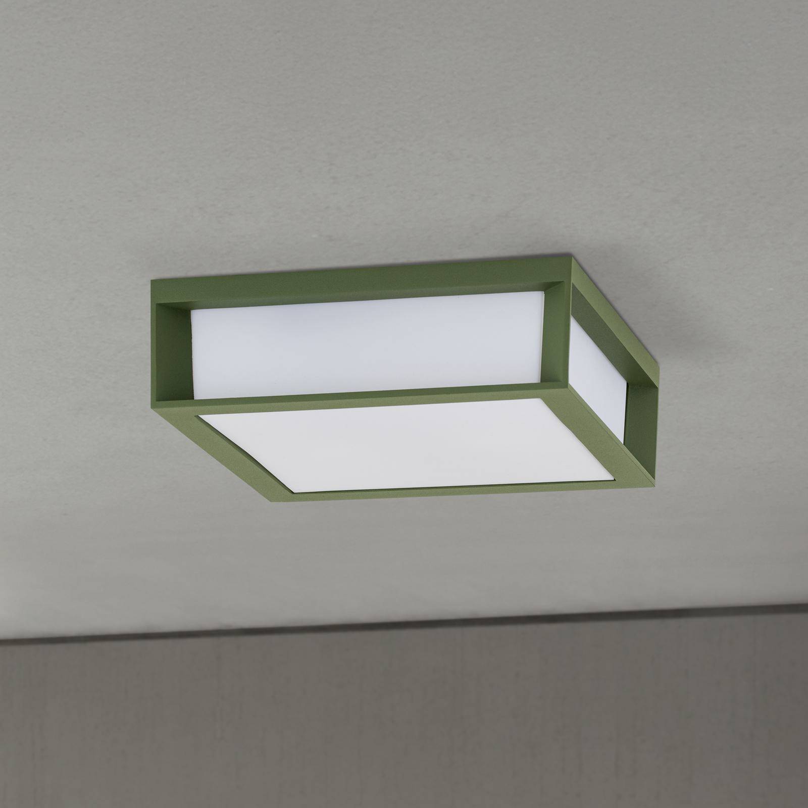 Lampa zewnętrzna Henry, zielona, odlew ciśnieniowy aluminium, E27, IP44