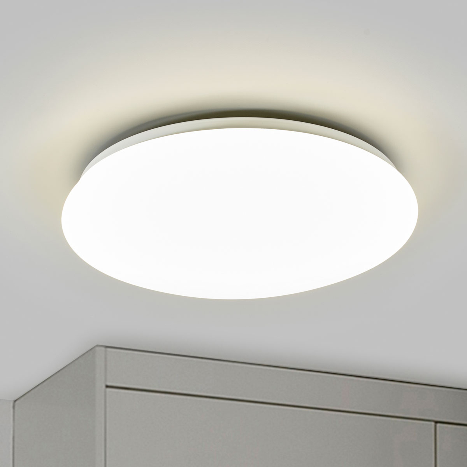 Philips Suede - rund LED-loftlampe, Ø 38 cm