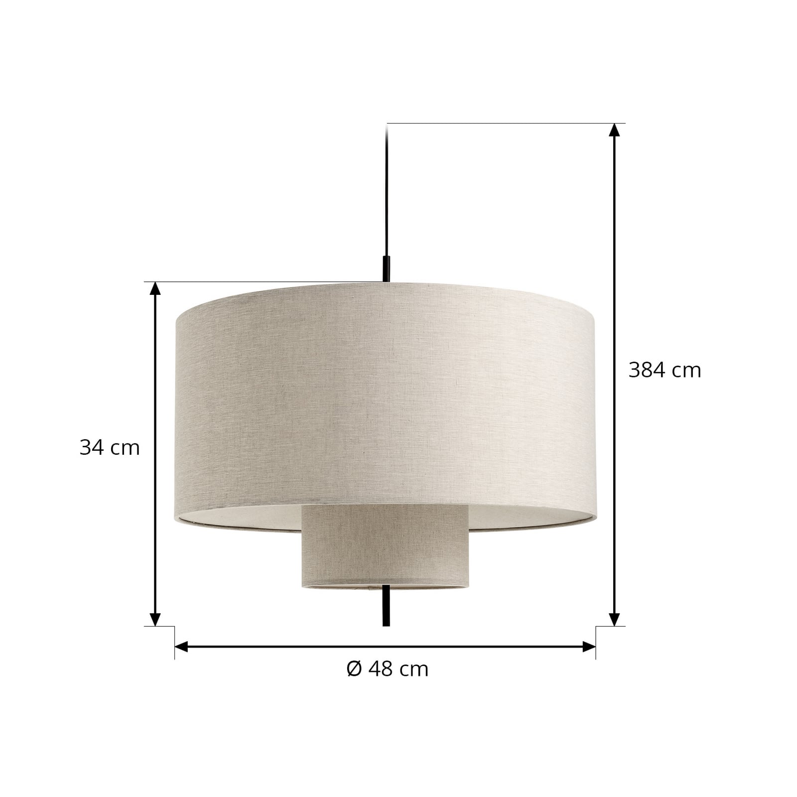 New Works Margin pendant light textile Ø 48 cm