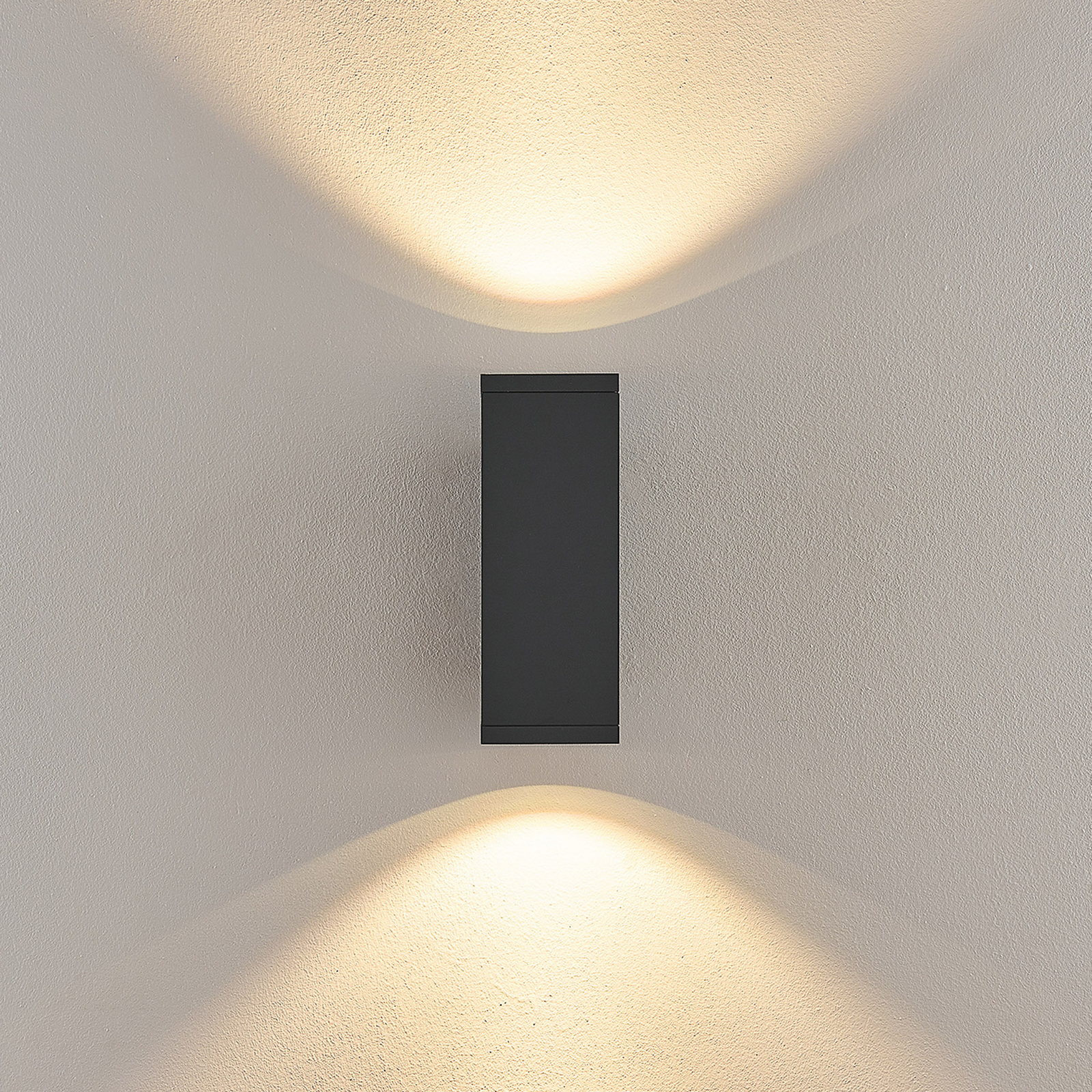 LED-Außenwandlampe ShoreLine Pro Square up/down, dunkelgrau