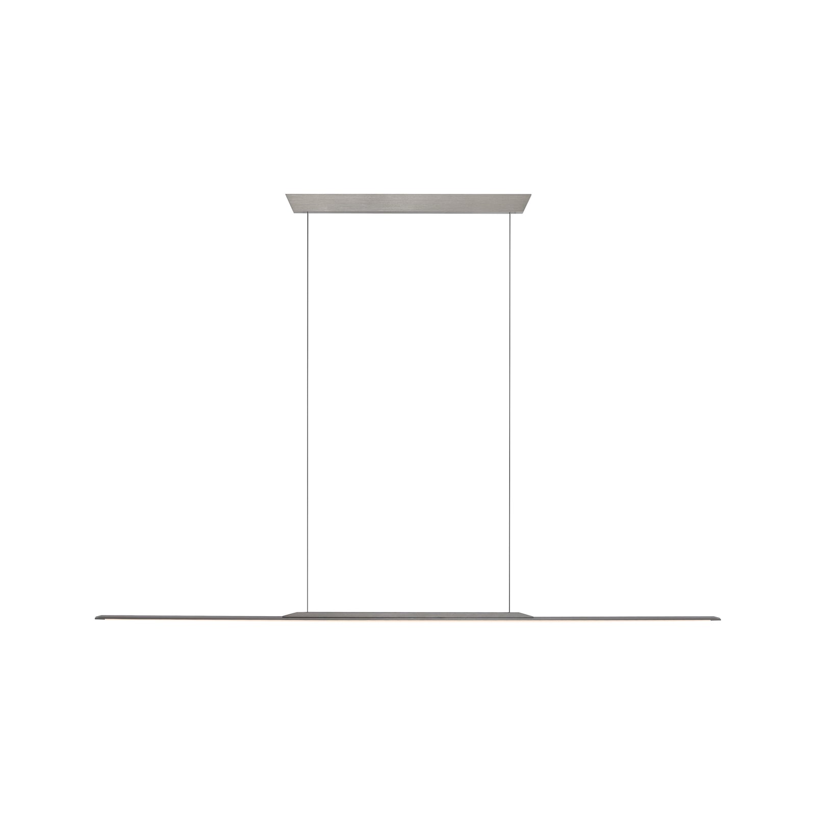 Surface LED-Hängelampe, grau, 160cm, Alu, 3.000 K - PURE
