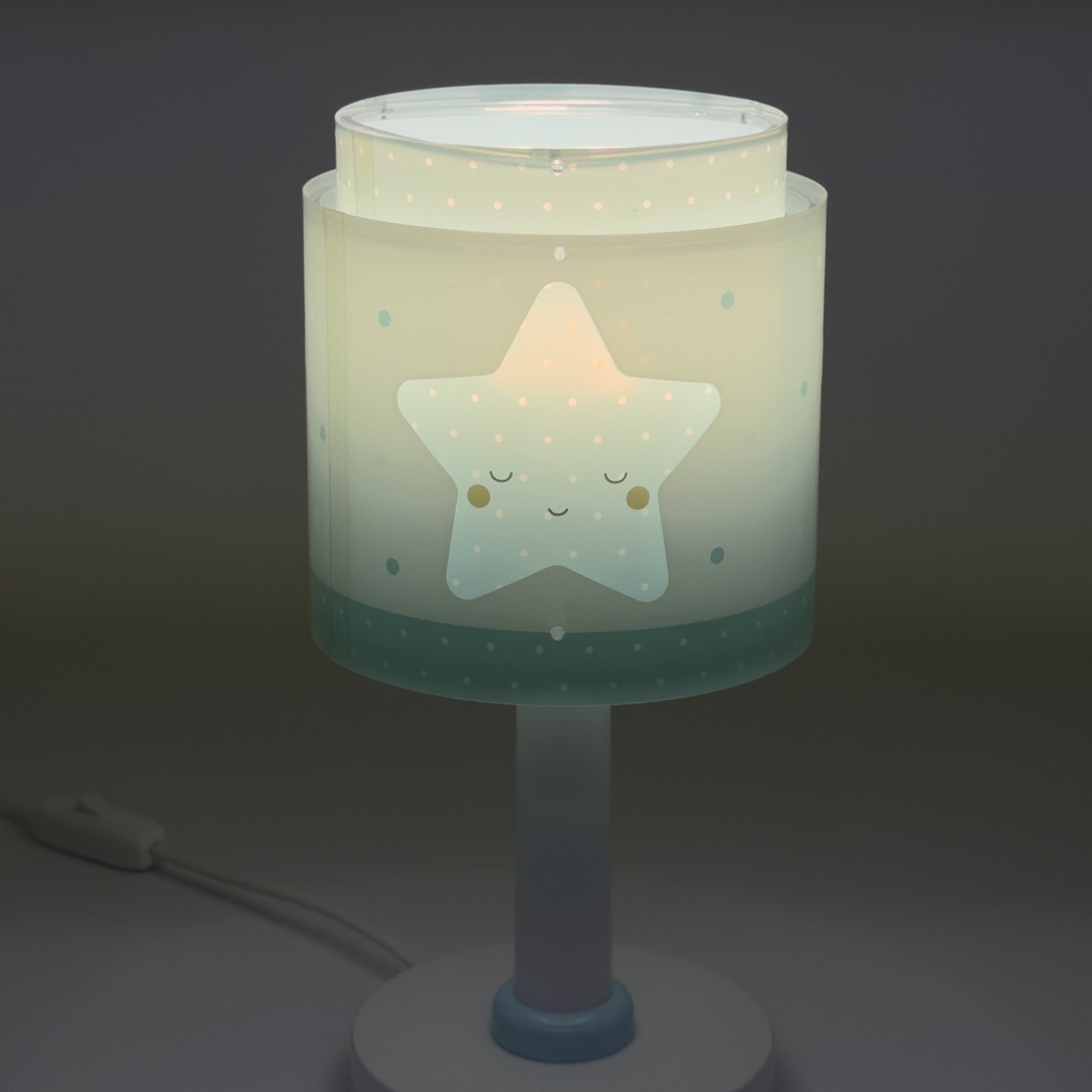 Bordlampe Baby Dreams, blå, G4, Ø 15 cm